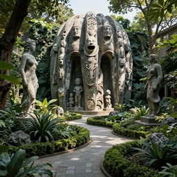 a sculpture garden designed by hr giger