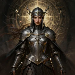 symmetry!! tron portrait of a female crusader, unholy, intricate, highly detailed, dynamic lighting, digital art, digital painting, artstation, terence nielsen, sharp focus, illustration, art by artgerm and greg rutkowski and moebius, 8 k