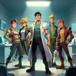photo cartoon illustration comics manga painting of hospital : 6 fantasy, digital painting, unreal engine, 8 k, volumetric lighting, contrast by john kirby by carl warner and jim woodring, trending on artstation