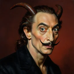 a beautiful immaculate majestic h-res painting of satan by Salvador Dali high detail, award winning hyperrealistic, photorealistic, octante render, elegant, cinematic, high textures, hyper sharp, 8k, insanely detailed and intricate, graphic design, cinematic atmosphere, hypermaximalist, hyper realistic, super detailed, 4k HDR hyper realistic high quality