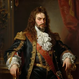 beautiful paint of peter the great, portrait, luxurious indoor setting, menacing, atmospheric lighting, painted, voluptuous, menacing, intricate, volumetric lighting, rich deep colours masterpiece, sharp focus, ultra detailed
