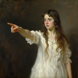 oil pointing portrait of princess fearing for her life brom and nc wyeth