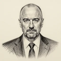 pencil sketch of saul goodman