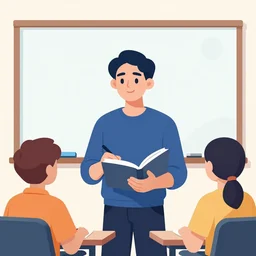 teacher. clean cel shaded vector art. illustration art by lois van baarle and helen huang and artgerm