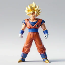 a photo of a robot going super sayan