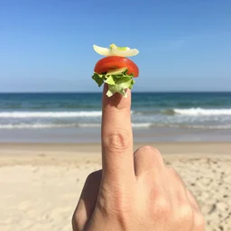 salad fingers goes to the beach. david firth.