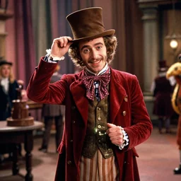 film still of Post Malone as Willy Wonka in Willy Wonka and the Chocolate Factory 1971