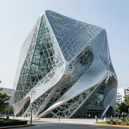 variation of mass shape design, steel and glass, zahahadid, very detailed