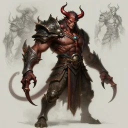 a warrior with demonic claws, concept art, trending on artstation, wlop, ross draws, digital painting, mixed media, intricate details, volumetric lighting