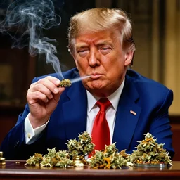 trump smoking weed