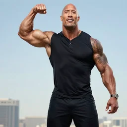 dwayne johnson is stretch armstrong
