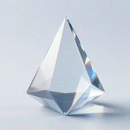 3d render of glass prism light refraction effect, ultra photorealistic, 8k,