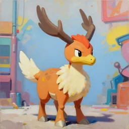 greg manchess portrait painting of chocobo as overwatch character, medium shot, asymmetrical, profile picture, organic painting, sunny day, matte painting, bold shapes, hard edges, street art, trending on artstation, by huang guangjian and gil elvgren and sachin teng