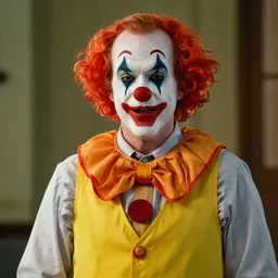 ted cruz as art the clown, movie still, from the new terrifier movie, 8 k, realistic