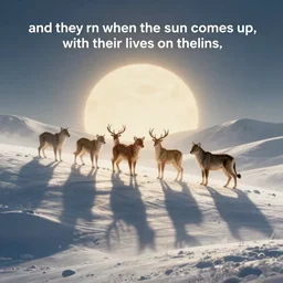 and they run when the sun comes up, with their lives on the line.