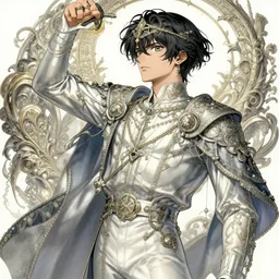 attractive male, art by posuka demizu, tumblr, viennese actionism, fantasy, intricate and very very beautiful and elegant, highly detailed, digital painting, artstation, concept art, smooth and sharp focus, illustration