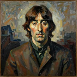 cubist painting by Picasso of John Lennon