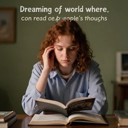dreaming of a world where i can read people's thoughts, style of stranger things