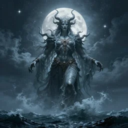 the ocean shook in terror, the skies trembled in fear and the air stood silent. the mighty eldritch god has awaken from its watery slumber, towering over the stars and the moon