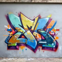 abstract streetart in the year 1 6 6 0