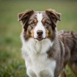 australian shepard, in the style of neil gaiman