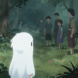a ghost boy with white!!!!!! hair quietly watching the living continue their lives. waterhouse. geoffroy thoorens.