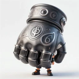 a tiny punk kid with a massive gauntlet, smooth, intricate, elegant, digital painting, artstation, concept art, sharp focus, illustration, art by blizzard studios, overwatch character,