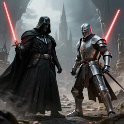epic eternal battle between the Sith Lord and Jedi knights