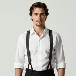 masterpiece concept art, christian bale as patrick bateman wearing suspenders and shirt ( no jacket ) against closed blinds, soft lighting, cinematic moody colors, realistic shaded lighting poster by ilya kuvshinov, magali villeneuve, artgerm, jeremy lipkin and michael garmash and rob rey