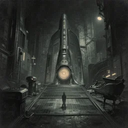 retro dark vintage sci - fi