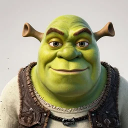 Shrek!! as Shrek!! in 'Gears of War', splash art, movie still, cinematic lighting, detailed face, dramatic, octane render, long lens, shallow depth of field, bokeh, anamorphic lens flare, 8k, hyper detailed, 35mm film grain