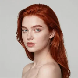 Portrait of beautiful woman, redhead by Mandy Jurgens