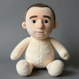 plush toy of mark e. smith, photo, high quality, detailed