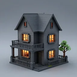 horror house 3 d printable models