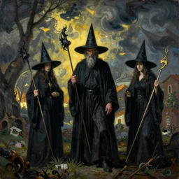 witches by zdzislaw beksinski, color