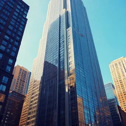 new york city building abstract geometric colorful render 8 k