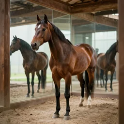 horse in a hall of mirrors