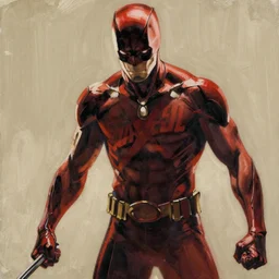 daredevil painting by adam kubert 4 k