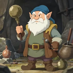anime figure of a dwarven artificer plumber
