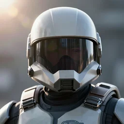 Master Chief without his helmet on, realistic, 4k, lens flare, romantic