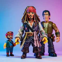 cronenberg flesh monster jack sparrow by wayne barlow and greg rutkowski and donato giancola, action figure, sofubi, studio lighting, colored gels, colored background, xf iq 4, 1 5 0 mp, 5 0 mm, f 1. 4, iso 2 0 0, 1 / 1 6,