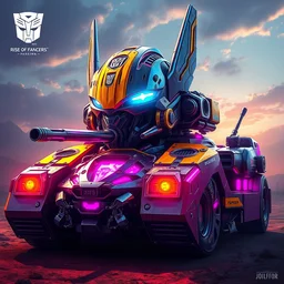character design joliflor joliflor bellossom transformers rise of the beasts earth defense force tank beautiful biolight hdr cgi 4 k chrome car, alena aenami artworks in 4 k tribal robot helmet bumblebee artstation by jesper ejsing, by rhads, by feng zhu backpack ninja mask tripod collosus 2 0 2 3 megatron