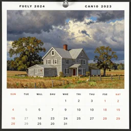 tranquil midwestern farmhouse folk art, lang calender, country living, grandma moses, mary singleton, susan winget, paul landry, michael sieve, terry redlin