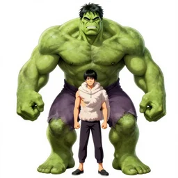 full body portrait hulk by yusuke murata and masakazu katsura, artstation, highly - detailed, cgsociety, devianart, pencil and ink, city in the background, dark colors, detailed face