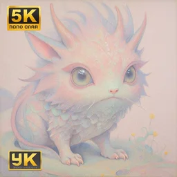 breathtaking delicate detailed concept art painting pattern creature, by hsiao - ron cheng, bizarre compositions, exquisite detail, pastel colors, 8 k