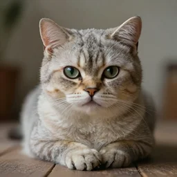 portrait of a cuddly feline alien creature by Greta Freist