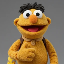 robert california as a muppet. highly detailed felt. hyper real photo. 4 k.
