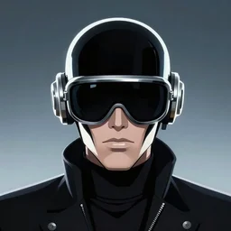 flat portrait art of an beautiful stylish beautiful daft punk cyberman wearing oversized euro sunglass visor, atmosphere, glow, shaded, full of colour, cinematic lighting, trending on artstation, 4 k, focused, vector, by patrick nagel, simple bold clean lines
