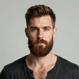 portrait from a gay handsome masculine bearded extraterrestrial man, trending on artstation