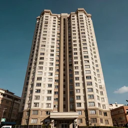 Exterior photographs of a tall residential apartments in Nairobi design by Luis Barragán, Architectural photography, 14mm, cinematic photography, high resolution 4k
